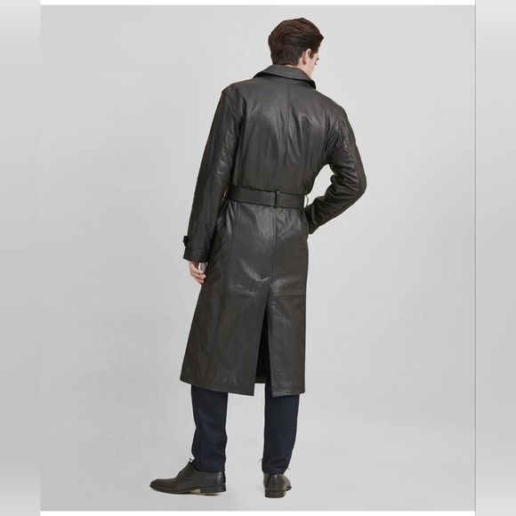 Leather Trench Coat - Picture 4 of 11